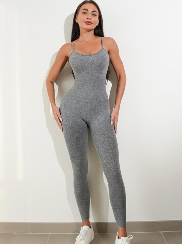 Women’s One-Piece Unitard Jumpsuit – Spaghetti Strap Tummy Control Romper - Image 2