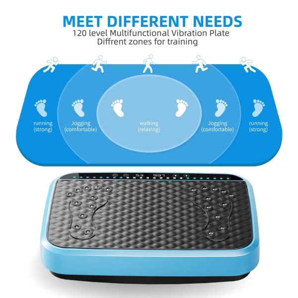 Vibration Plate Exercise Machine – 120 Speed Whole Body Fitness Platform for Weight Loss, Toning & Lymphatic Drainage - Image 7