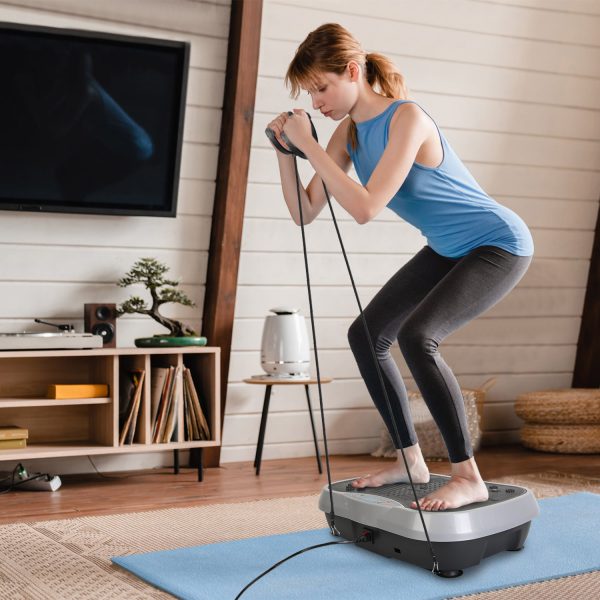 Vibration Exercise Machine with Resistance Bands & Remote – 120 Speed Whole Body Workout Platform for Weight Loss, Toning & Recovery - Image 2