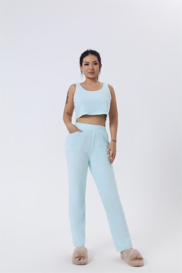 Soft & Fluffy 3-Piece Women’s Pajama Lounge Set with Cardigan - Image 6
