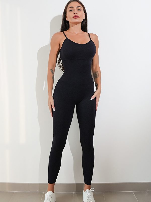 Women’s One-Piece Unitard Jumpsuit – Spaghetti Strap Tummy Control Romper - Image 10