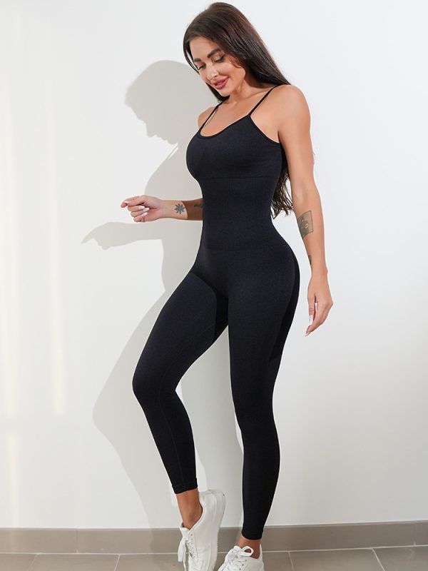 Women’s One-Piece Unitard Jumpsuit – Spaghetti Strap Tummy Control Romper - Image 7