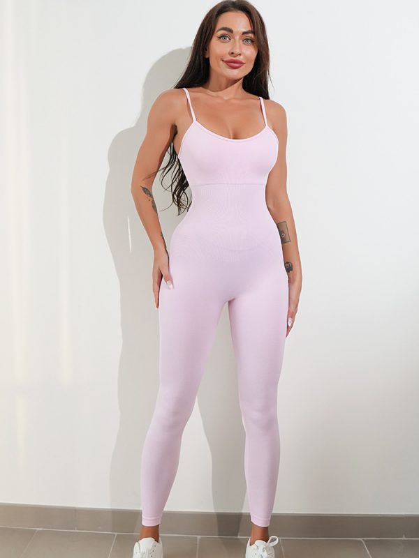 Women’s One-Piece Unitard Jumpsuit – Spaghetti Strap Tummy Control Romper - Image 4