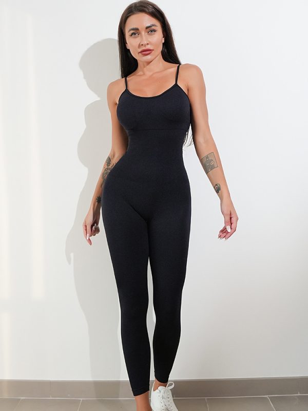 Women’s One-Piece Unitard Jumpsuit – Spaghetti Strap Tummy Control Romper - Image 9