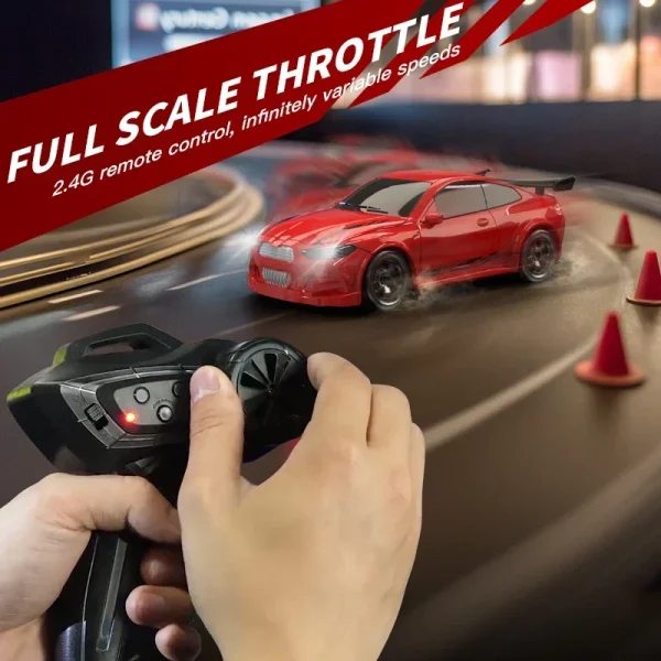 4WD 2.4GHz RC Mini Drift Car – 1/64 Scale Remote Control Racing Model for Kids & Collectors - Image 4