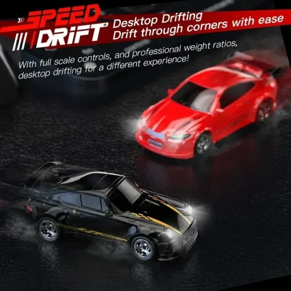 4WD 2.4GHz RC Mini Drift Car – 1/64 Scale Remote Control Racing Model for Kids & Collectors - Image 6